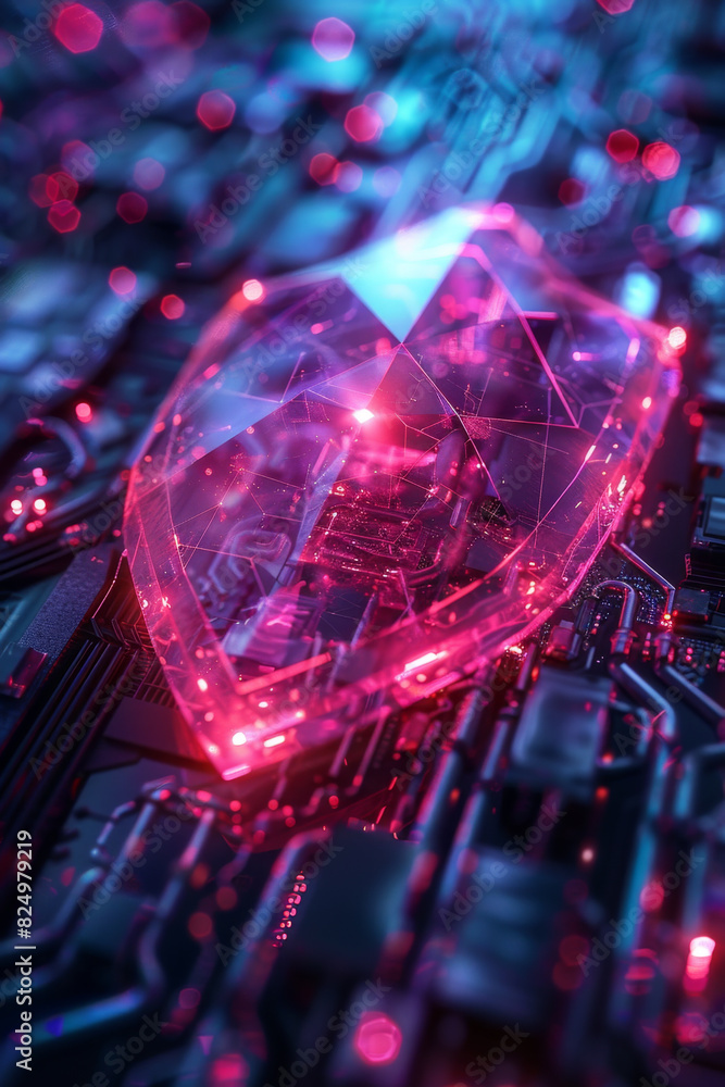 Poster cutting-edge virtual shield protecting data streams