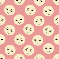 Surface pattern, endless print. Vector illustration in simple flat style.