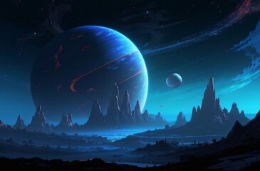 A cosmic planet, a fantastic view.