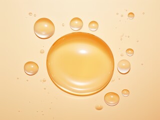 Ethereal Elegance: Stock Photo of Ovum with Bubbles Floating in Water