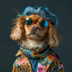 dog in glasses