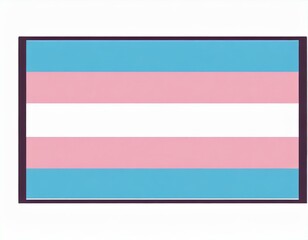Obraz premium transgender flag icon vector image on white background, queer pride month