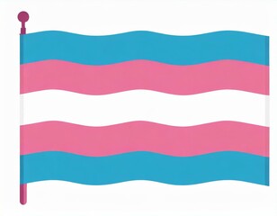 Fototapeta premium transgender flag icon vector image on white background, queer pride month