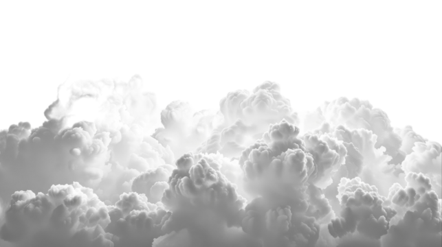 Black and white photograph of clouds moving across the sky, creating a dynamic and ever-changing pattern