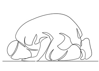 male Muslim praying_03