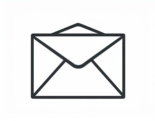 postal envelope, letter icon vector image on white background 