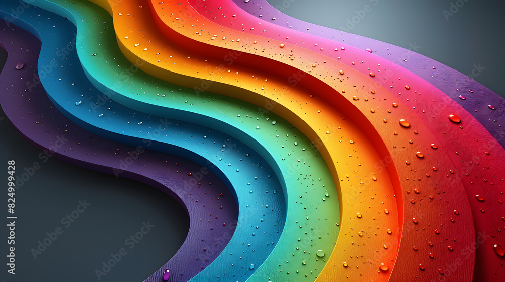 Wall mural Colorful rainbow gradient background