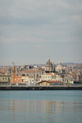Fototapeta premium A harbor and a porto in Catania, Italy 