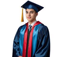 Portrait of a young male graduate