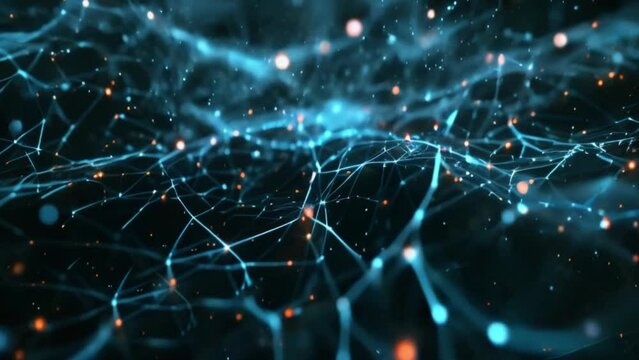 Human brain synapses nervous neurons visualization as digital technology AI machine concept, deep learning cyber database of smart science artificial intelligence network futuristic innovation.