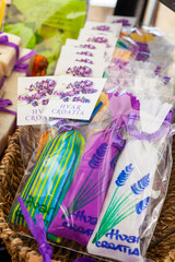 Bags of Lavender for sale in a market on Hvar Island, Croatia.