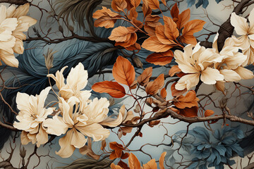 Fototapeta premium Branche leaves