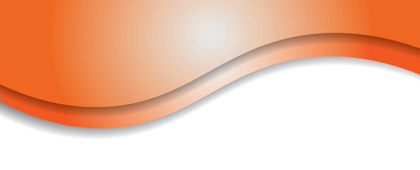 Abstract orange banner background. Graphic design banner pattern background template with dynamic curve shapes