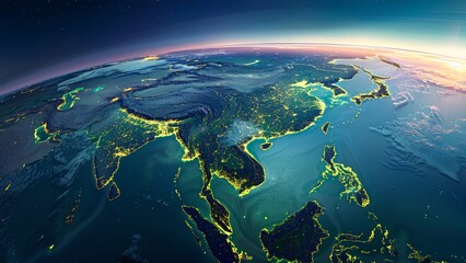 Fototapeta premium earth in space