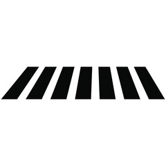 Crosswalk icon. Pedestrian crossing icon. Zebra crossing.  isolated on white background. Vector illustration. EPS 10/AI