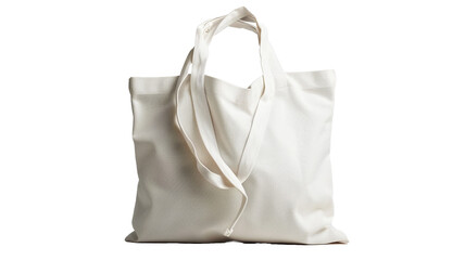 White tote bag isolated on white background
