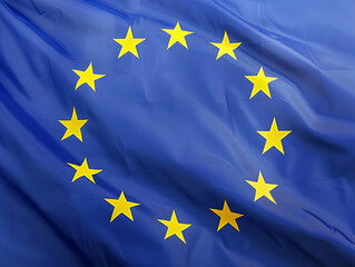 European union flag.Generative AI