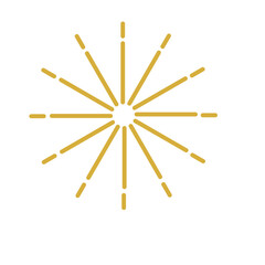 Mid-Autumn Festival golden fireworks decoration vector material