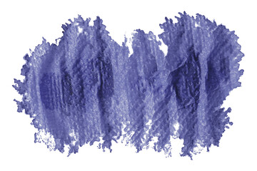 Shiny purple brush watercolor painting isolated on transparent background. watercolor png