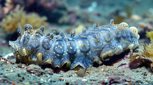 Sea cucumber Holothuria tubulosa Also known as cotton spinner