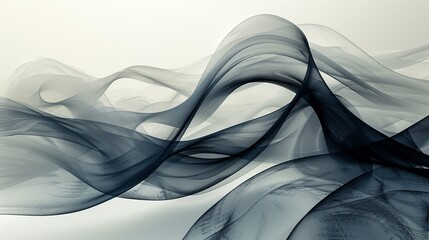 Abstract Flowing Smoke-Like Shapes
