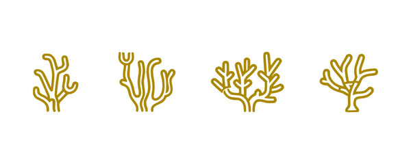 Aquatic reef vector art