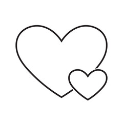 heart modern line style icon. Vector illustration. EPS 10/AI