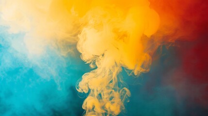 an abstract painting and s of smoke