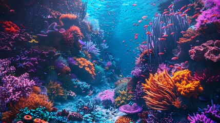 Naklejka na ściany i meble an image of a coral reef