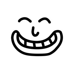 smile cartoon face expression