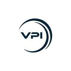 VPI logo. V P I design. White VPI letter. VPI, V P I letter logo design. V P I letter logo design in FIVE, FOUR, THREE, style. letter logo set in one artboard. V P I letter logo vector design.