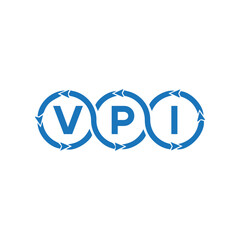 VPI logo. V P I design. White VPI letter. VPI, V P I letter logo design. V P I letter logo design in FIVE, FOUR, THREE, style. letter logo set in one artboard. V P I letter logo vector design.