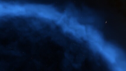 Fototapeta premium Space nebula, for use with projects on science, research, and education. Illustration 