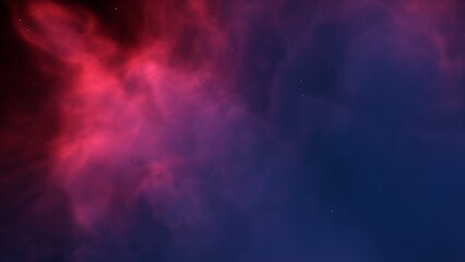 red-violet nebula in outer space, horsehead nebula, unusual colorful nebula in a distant galaxy, red nebula 3d render
