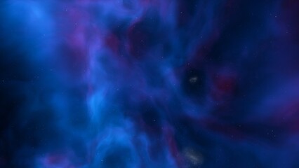 red-violet nebula in outer space, horsehead nebula, unusual colorful nebula in a distant galaxy, red nebula 3d render
