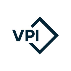 VPI logo. V P I design. White VPI letter. VPI, V P I letter logo design. V P I letter logo design in FIVE, FOUR, THREE, style. letter logo set in one artboard. V P I letter logo vector design.