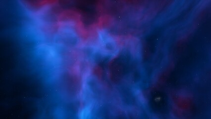 red-violet nebula in outer space, horsehead nebula, unusual colorful nebula in a distant galaxy, red nebula 3d render
