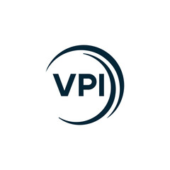 VPI logo. V P I design. White VPI letter. VPI, V P I letter logo design. V P I letter logo design in FIVE, FOUR, THREE, style. letter logo set in one artboard. V P I letter logo vector design.