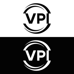 VPI logo. V P I design. White VPI letter. VPI, V P I letter logo design. V P I letter logo design in FIVE, FOUR, THREE, style. letter logo set in one artboard. V P I letter logo vector design.