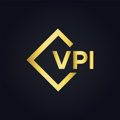 VPI logo. V P I design. White VPI letter. VPI, V P I letter logo design. V P I letter logo design in FIVE, FOUR, THREE, style. letter logo set in one artboard. V P I letter logo vector design.