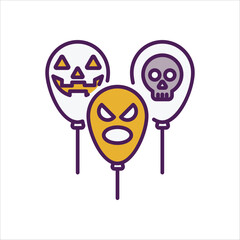 Balloons vector icon 