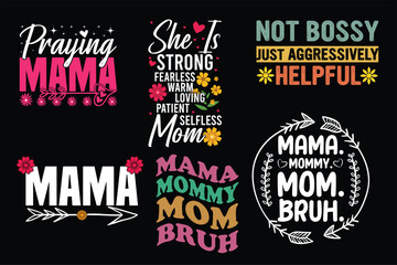 Mother's Day T-Shirt Design Bundle