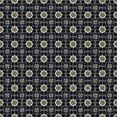 Floral geometric pattern background