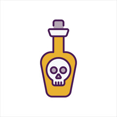 Poison vector icon 