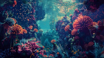 a coral reef. 