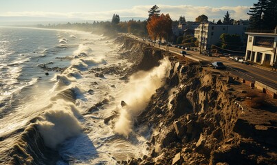 Wave-Beaten Cliff