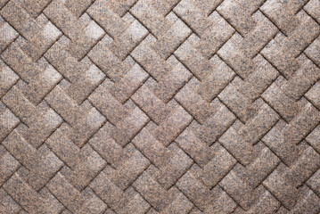 Brown textured background. Basket weave pattern.