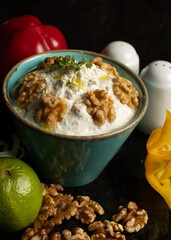 chestnut yogurt dish