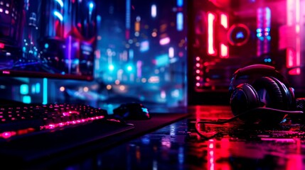 portrait e sport or gamer playing game