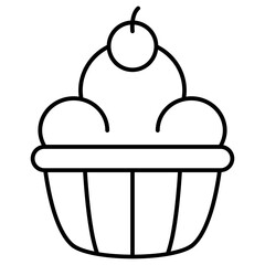 cake with icing and cherry